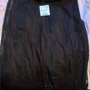 Zara trouser pants with lace skirt